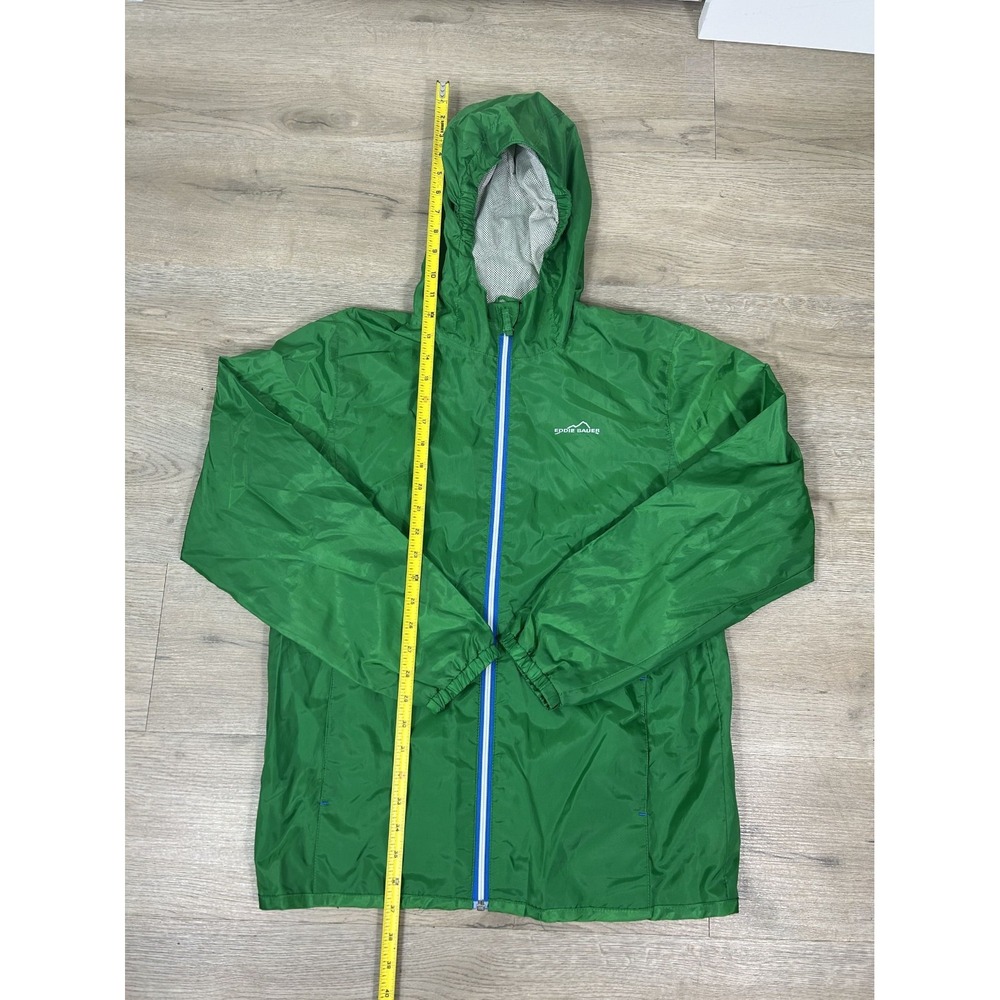 Eddie Bauer Kids Green Windbreaker Rain Jacket Breathable Kids Size Large